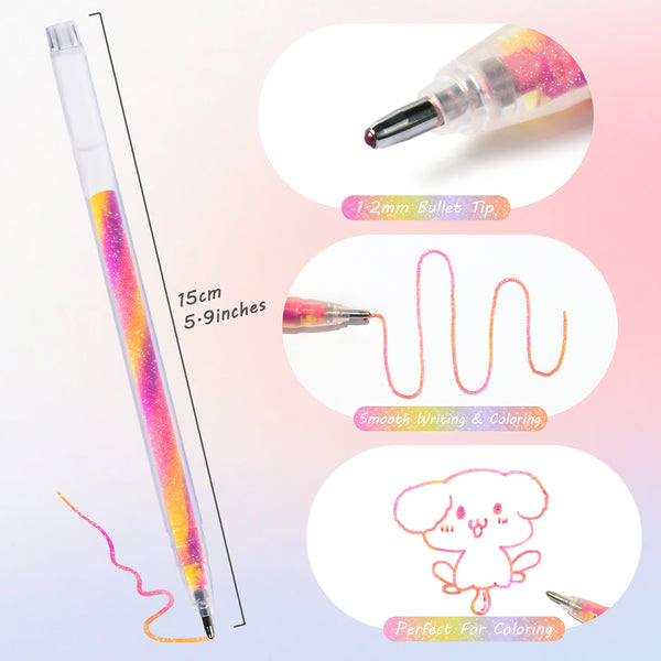 Spectra Swirl Gel Pens, Rainbow Pens