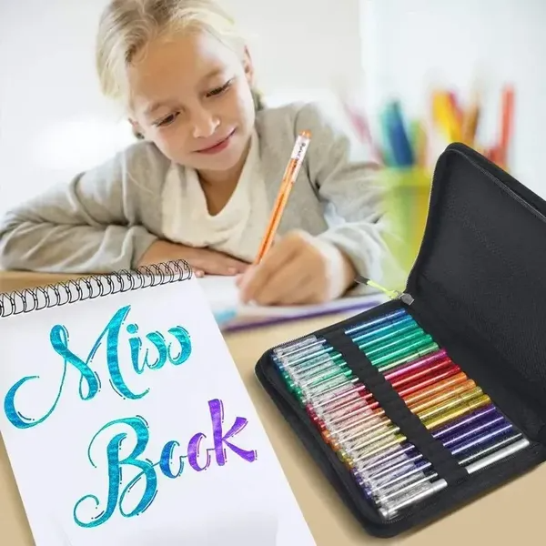 Gel pens-18 colores with 18 refills