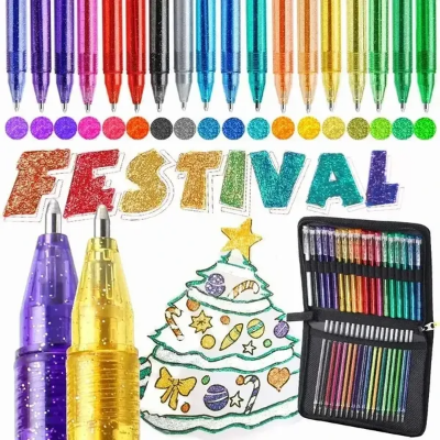 Gel pens-18 colores with 18 refills