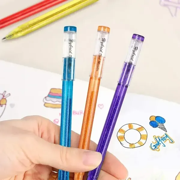 Gel pens-18 colores with 18 refills