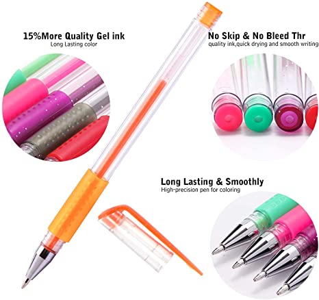 120 Colored Gel Pen with 120 Refills