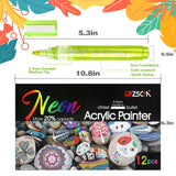 Neon Glitter Colors Acrylic Marker Pens-12 Colors