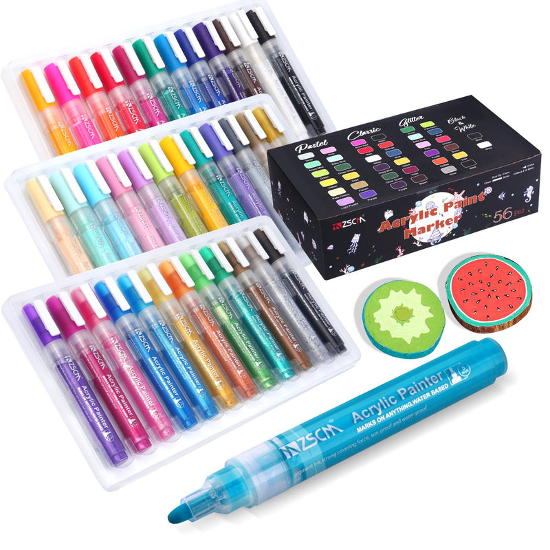 Acrylic markers-56 Colors