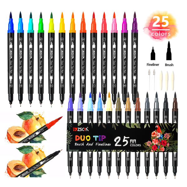 Duo Tip Pens-25 Colors