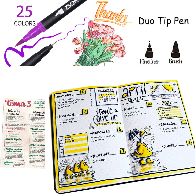 Duo Tip Pens-25 Colors