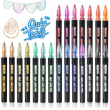 Outline Marker Pens with Silver Colors-21 Colors