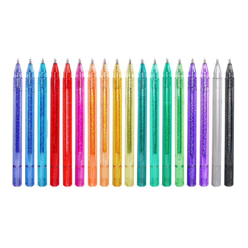 Gel pens-18 colores with 18 refills