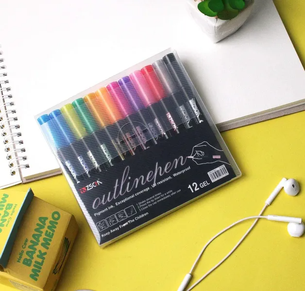 Metallic Outline Markers-8/12/21 Colors