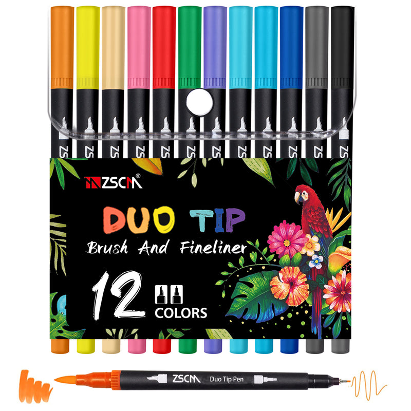Duo Tip Pens-12 Colors