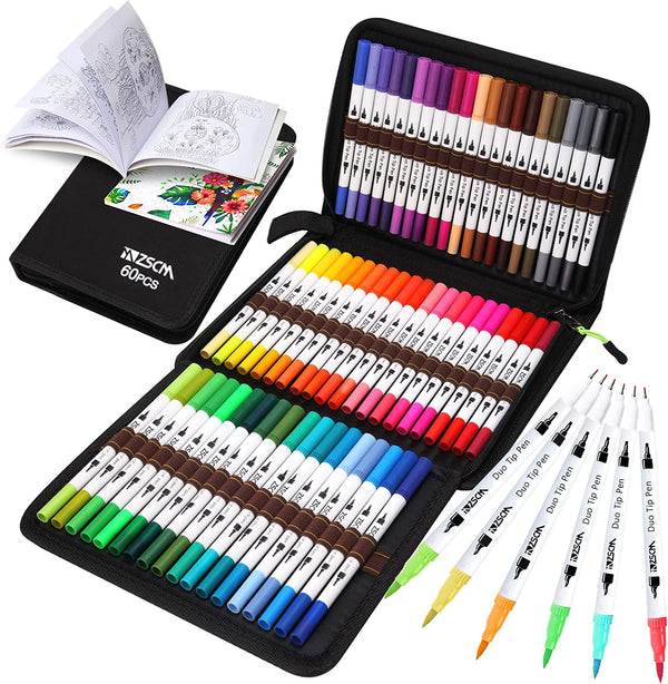 Duo tip pens -60 Colors