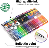 ZSCM 24 Colors Glitter Gel Pens （+24refills）