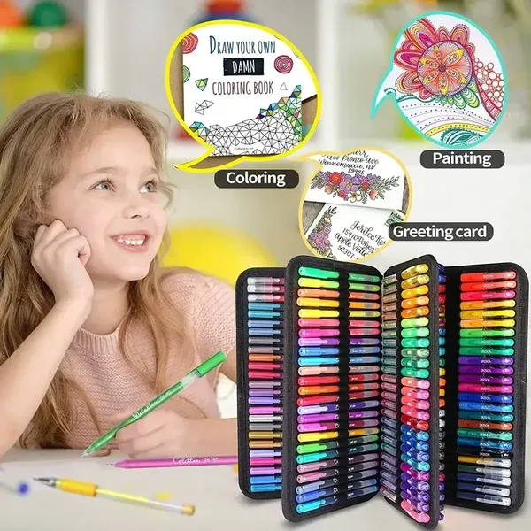 ZSCM 60/100/120/200 Colors Gel Pens Set