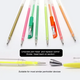 Glitter Gel Pen Ink Refills-100 Colors