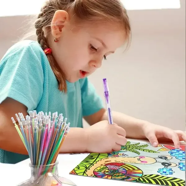 Glitter Gel Pen Ink Refills-100 Colors