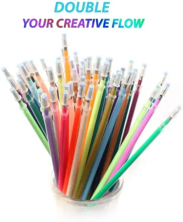 Glitter Gel Pen Ink Refills-100 Colors