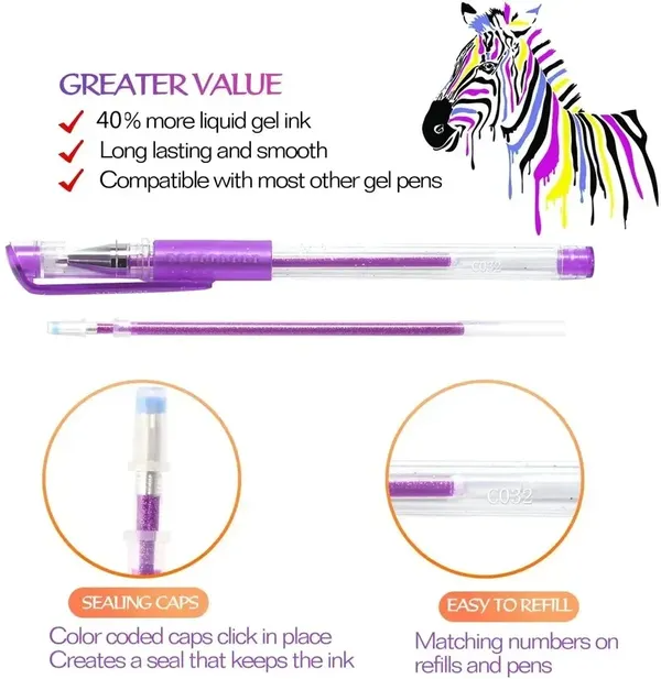Gel Pens-60 Colors