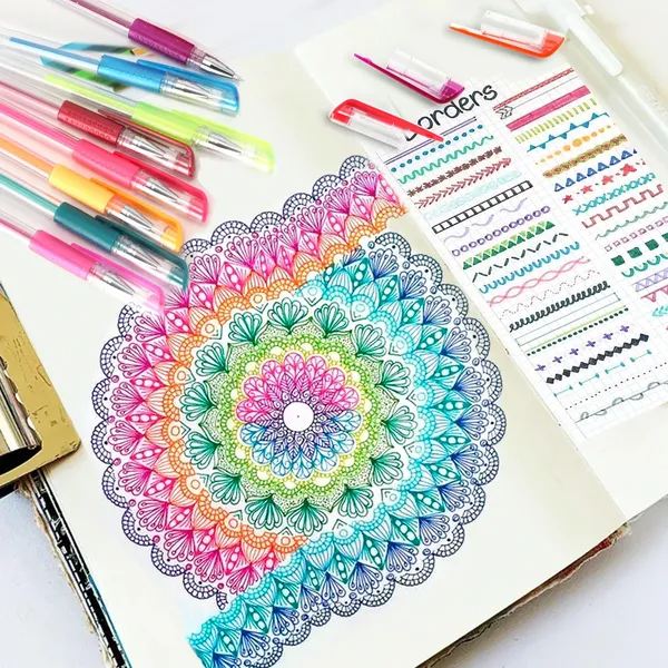 Glitter Gel Pens-100 Colors
